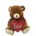 Orso di peluche con cuore e musical